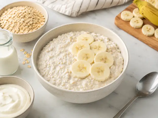 Banana Yoghurt Overnight Oats