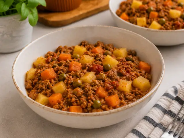 Beef Mince Potato Bowl