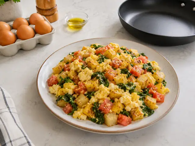 Big Brekkie Egg Potato Hash