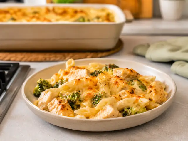 Chicken Broccoli Pasta Bake