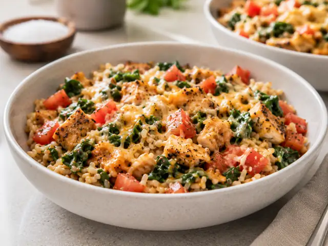 Chicken Cheese Rice Bowl
