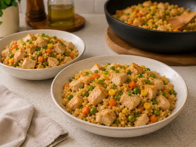Chicken Pea and Corn Rice