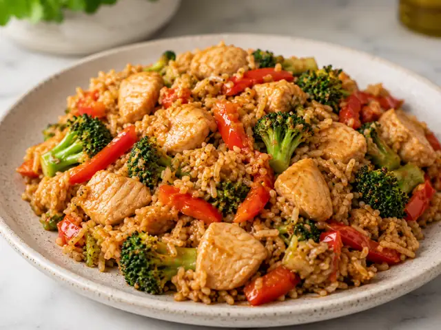 Chicken Stir Fry With Rice