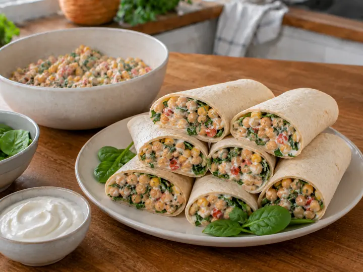 Chickpea Burrito Wraps