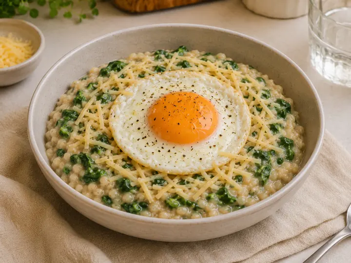 Savoury Oat and Egg Bowl