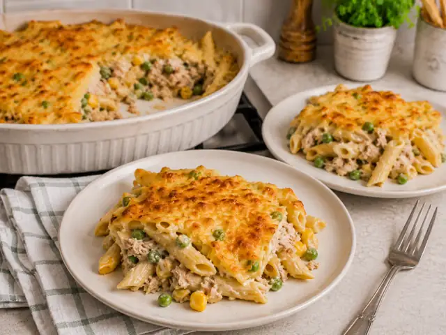 Tuna Creamy Pasta Bake
