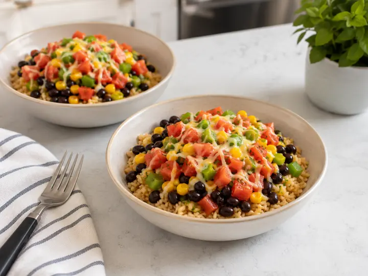 Vegetarian Black Bean Rice Bowls